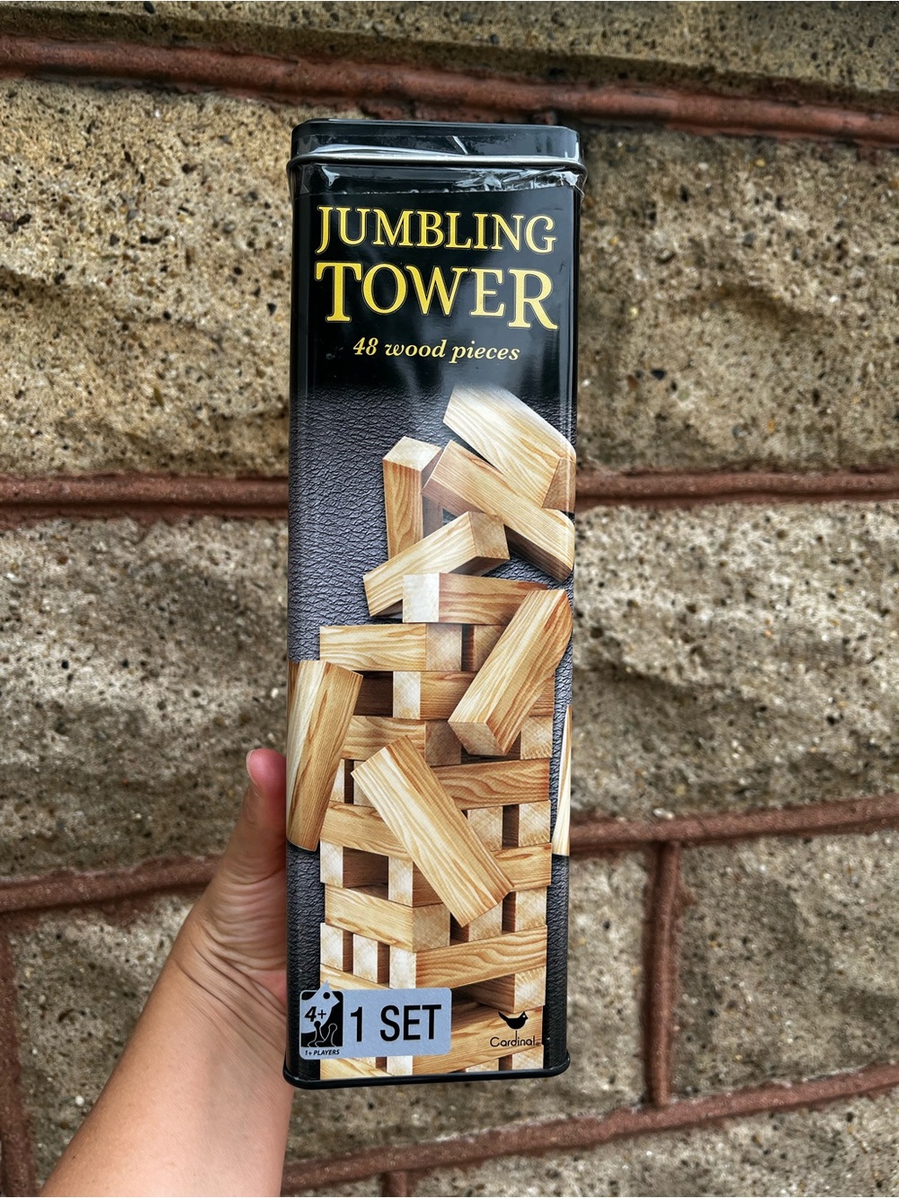 Sealed Brand New Jumbling Tower 48 Wood Pieces Stacking Game